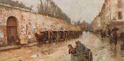 Childe Hassam Une averse oil painting artist